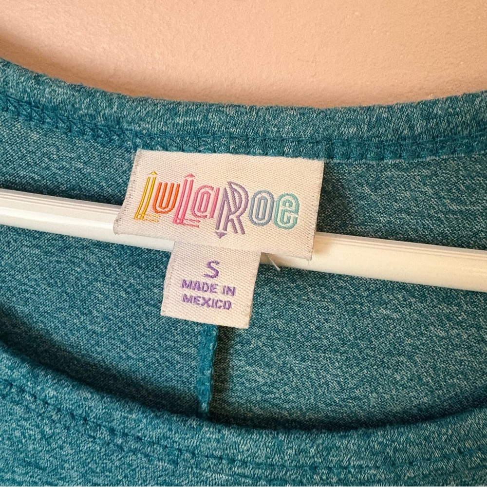 💙LuLaRoe Teal High Low Dress - Picture 4 of 5